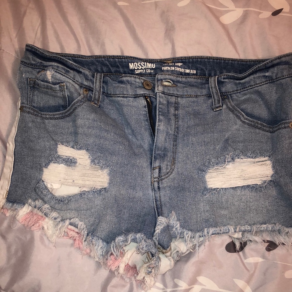 American flag Jean shorts